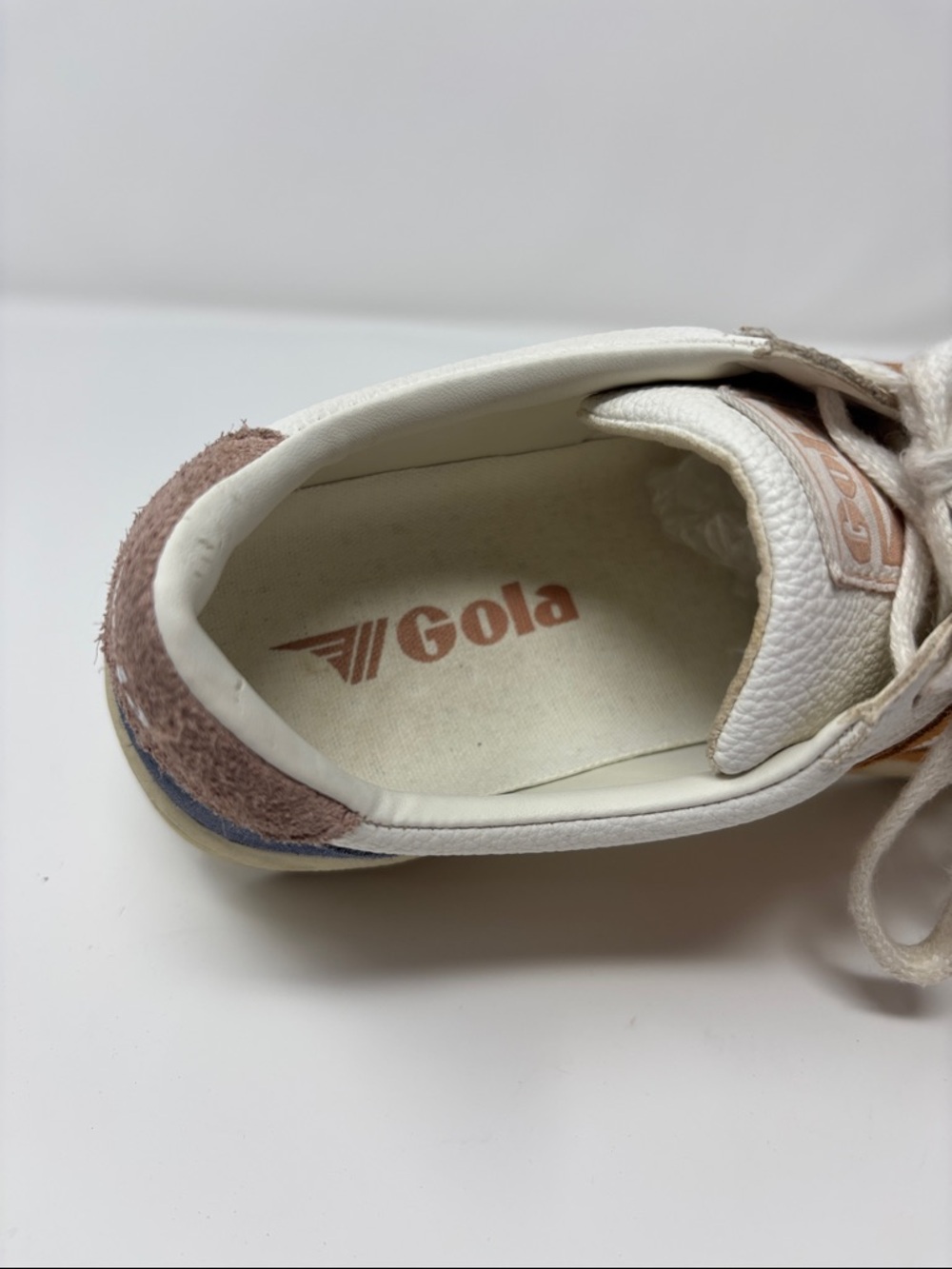 Gola White & Tan Low-Top Sneakers 6 - Picture 5 of 7